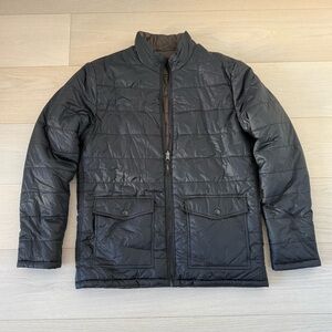 7 Diamonds Men's Puffer Jacket - Black - Size Medium